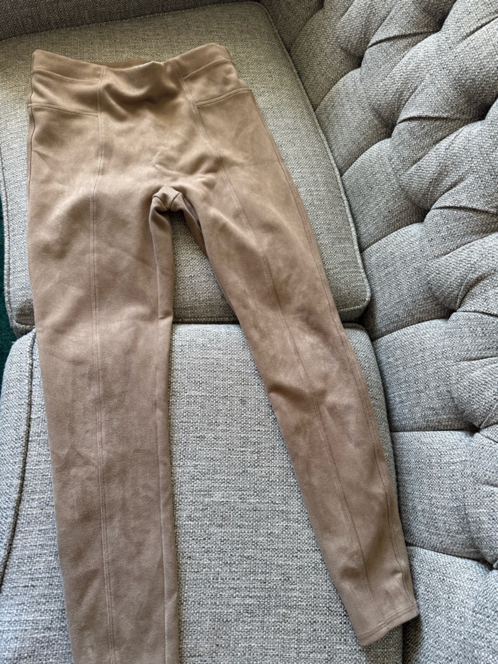 Tan Faux-Suede Leggings - Spanx